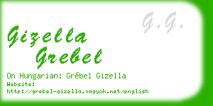 gizella grebel business card